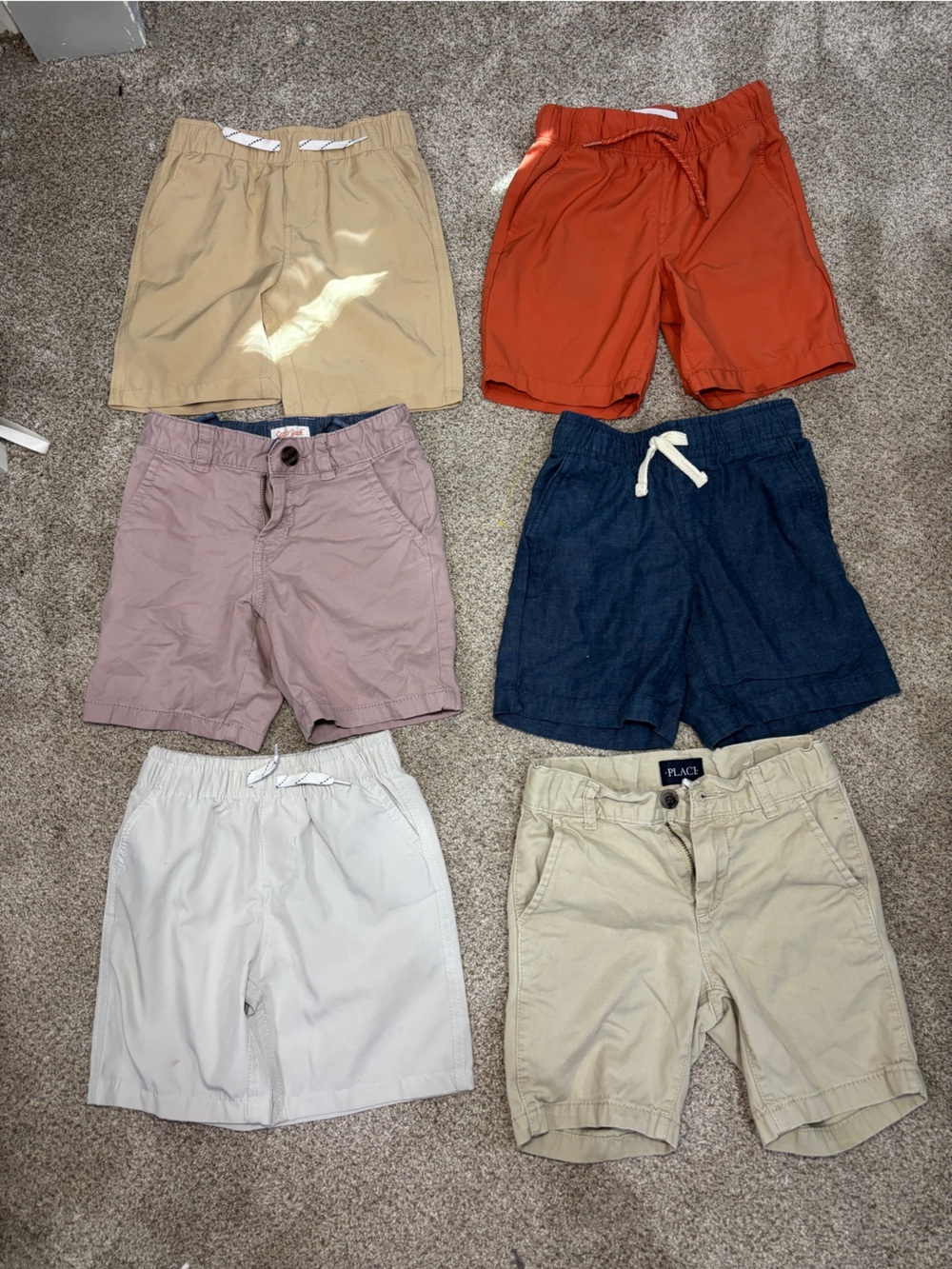 Lot of size 5 little boy shorts pull on casual drawstring Old Navy